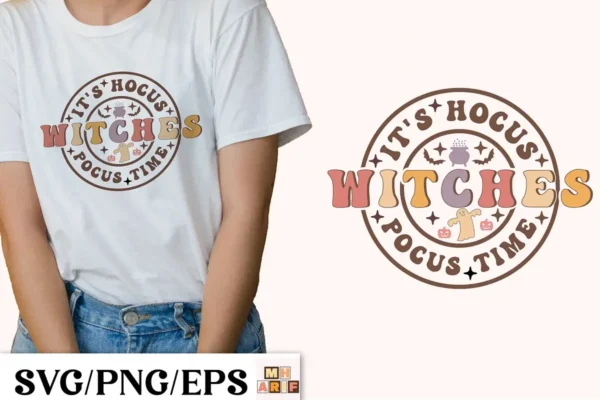 It's Hocus Pocus Time Witches SVG