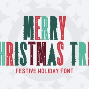 Merry Christmas Tree Font