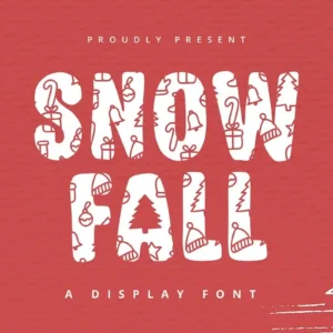 Snowfall Christmas Font