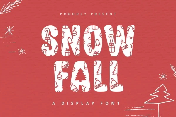 Snowfall Christmas Font