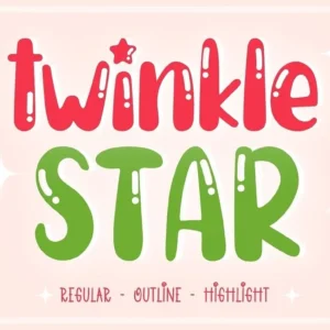 Twinkle-Star-Display-Font