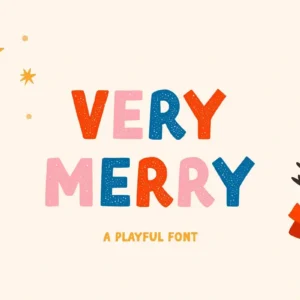 Very Merry - Christmas Font