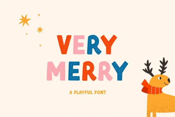 Very Merry - Christmas Font