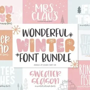 WONDERFUL-WINTER Christmas font