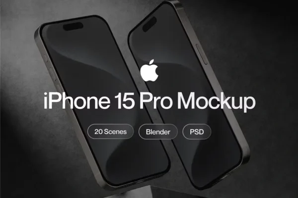 Apple iPhone 15 Pro Mockup