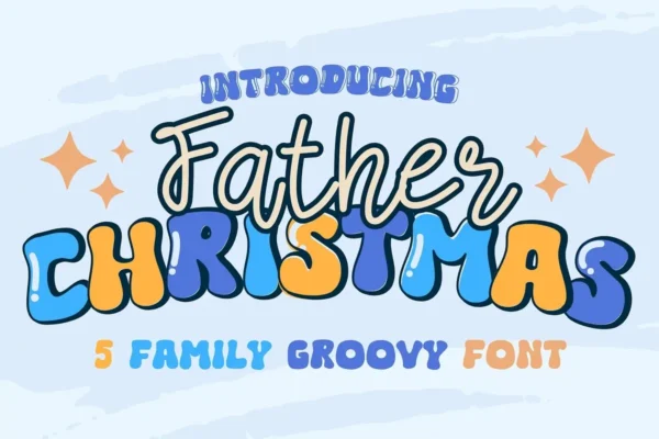 Groovy Father Christmas Font