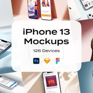 iPhone 13 mockup Psd Sketch Figma