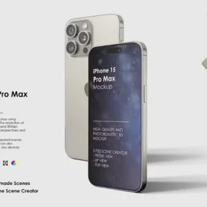 iPhone 15 Pro Max Mockup 6K