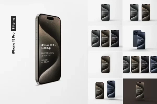 iPhone 15 Pro Mockup