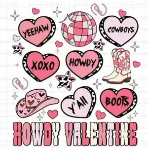 Howdy Valentine Svg