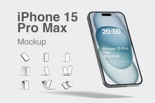 iPhone 15 Pro Max Mockup