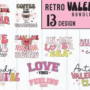 Valentine Day vibes SVG Bundle