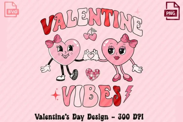 Valentine's Day vibes svg png design