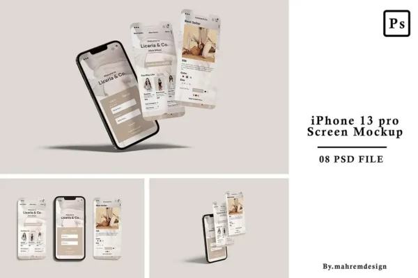 iPhone 13 Pro Screen Mockup