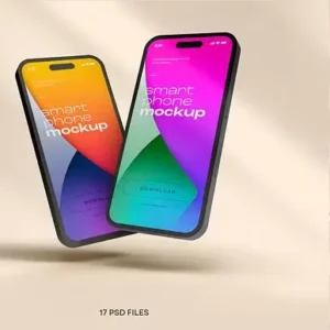 iPhone 15 Pro Clay Mockup Set