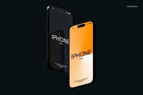 iPhone 15 Pro Mockup Set