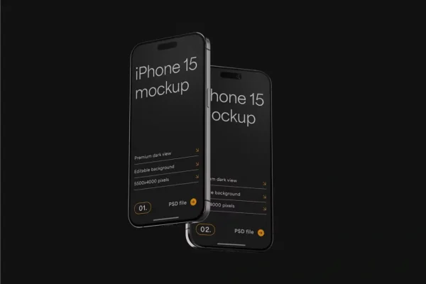 iPhone 15 Pro Mockup Set - Image 4