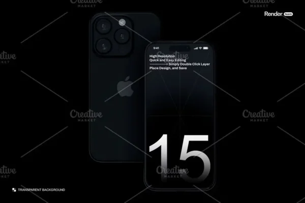 iPhone 15 Pro Mockup Set - Image 3