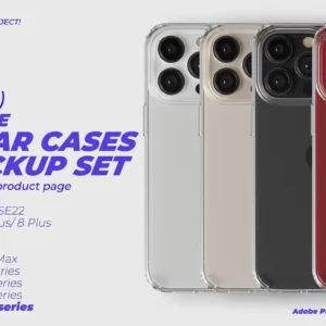 iPhone Clear TPU Case Mockup