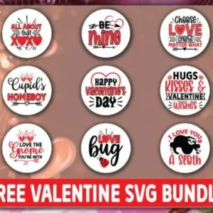 Free Valentine SVG Bundle