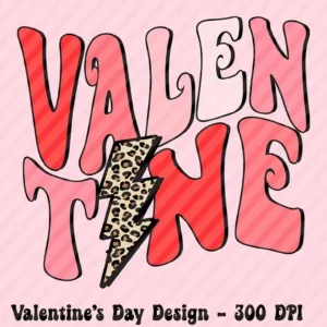 Retro Leopard Valentine png