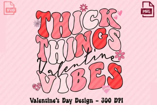 Thick Things Valentine Vibes PNG