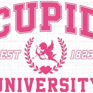 Cupid University SVG Cute Valentine