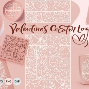 Valentine`s Creator Logo Vector SVG