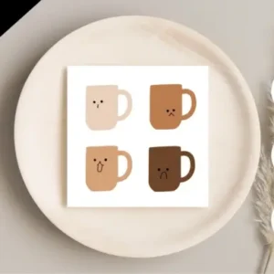 Brown-Toned Coffee Cups