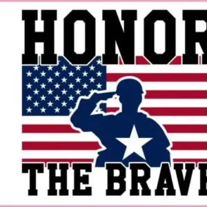 Honor the Brave Memorial Day Veteran SVG