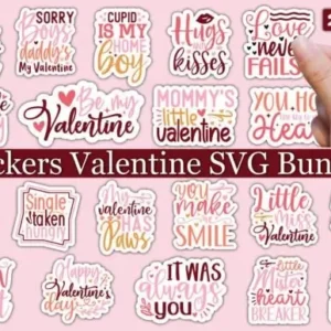 Stickers Valentine's SVG Bundle