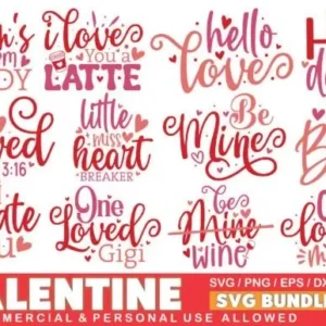 Love Bites Valentine SVG Bundle