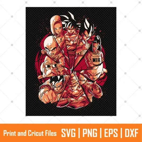 Goku Universo Anime SVG