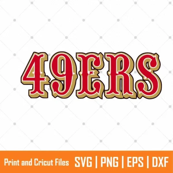 49Ers Fonts Sports SVG