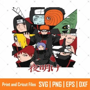 Akatsuki Characters Anime SVG