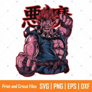 Akuma Street Fighter Anime SVG