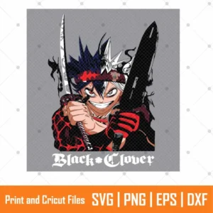 Asta Black Clover Anime SVG