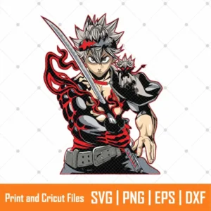 Black Clover Asta Anime SVG