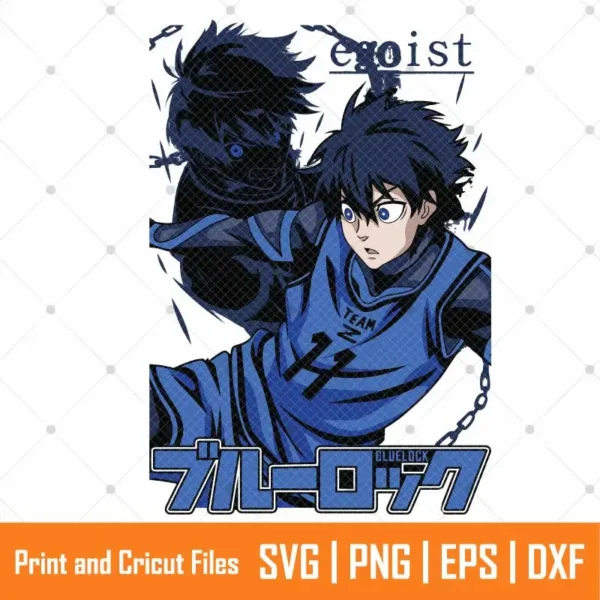 Blue Yoichi Anime SVG
