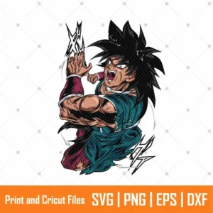 Broly DBZ Anime SVG