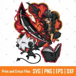 Demon Asta Anime SVG