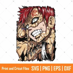 Gaara Naruto Anime SVG