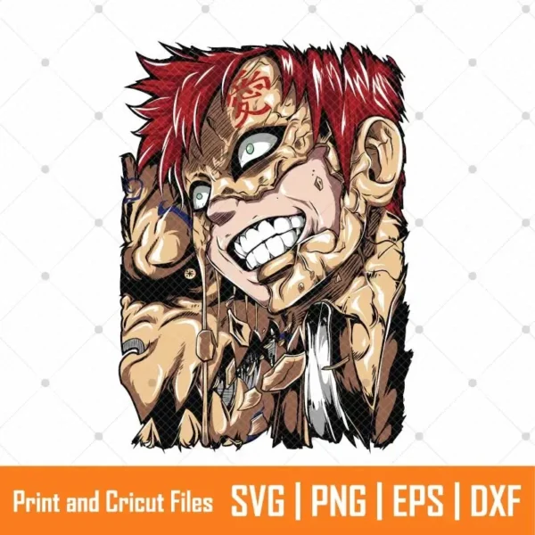 Gaara Naruto Anime SVG