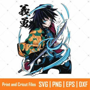 Giyu Tomioko Anime SVG