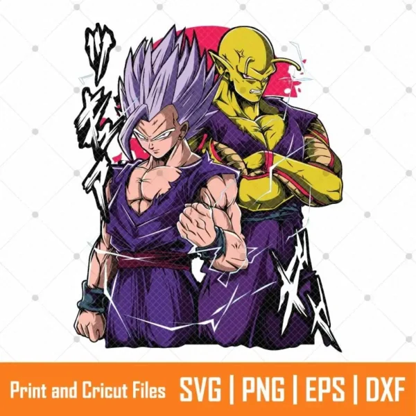 Gohan and Piccolo Anime SVG