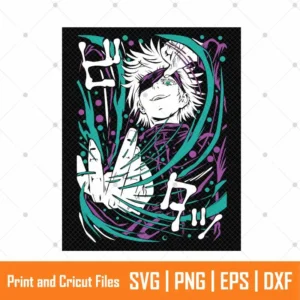 Gojo Jujutsu Anime SVG
