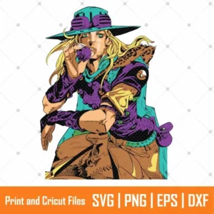 Gyro Zeppeli Anime SVG