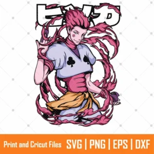Hisoka Hunter Anime SVG