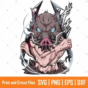 Inosuke Hashibira Anime SVG