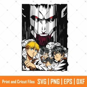 Inspired Attack on Titan Anime SVG